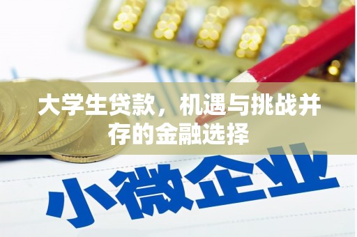 濠江大学生贷款，机遇与挑战并存的金融选择