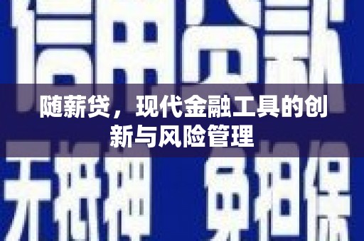 濠江随薪贷，现代金融工具的创新与风险管理