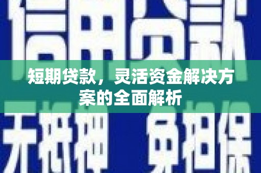 濠江短期贷款，灵活资金解决方案的全面解析