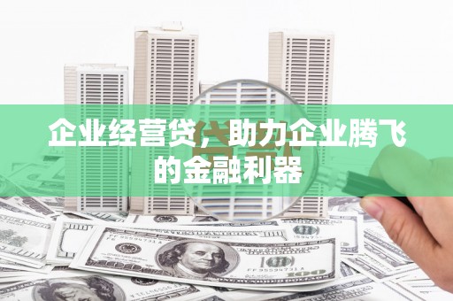 濠江企业经营贷，助力企业腾飞的金融利器
