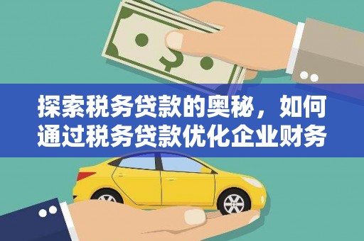 濠江探索税务贷款的奥秘，如何通过税务贷款优化企业财务