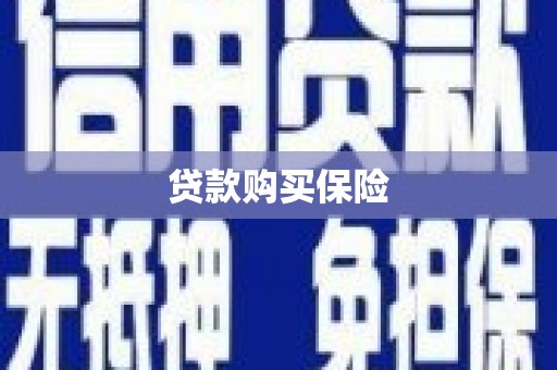 濠江贷款购买保险