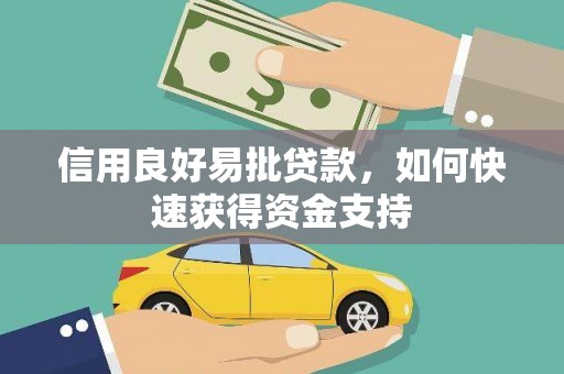 濠江信用良好易批贷款，如何快速获得资金支持