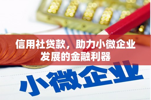濠江信用社贷款，助力小微企业发展的金融利器