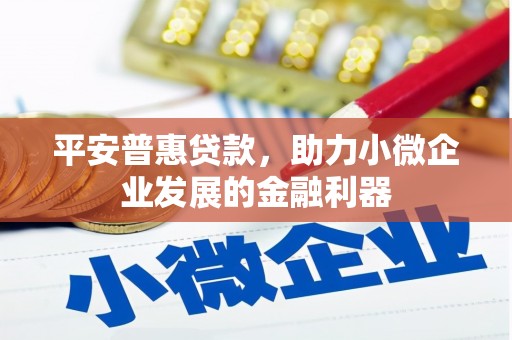 濠江平安普惠贷款，助力小微企业发展的金融利器