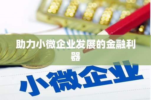 濠江助力小微企业发展的金融利器