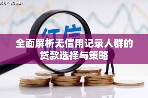 濠江全面解析无信用记录人群的贷款选择与策略